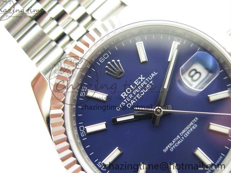 Best AAA Replica Sites Bracelet Best 1:1 41 Marker ZF 2438 Steel 126334 Blue Dial A 904L Stick Edition on Jubilee DateJust Compact 1217